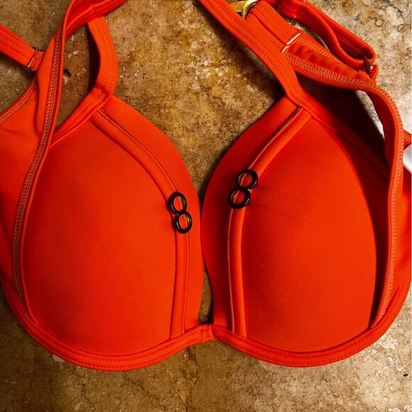 NEW SUNFLAIR Orange Gold Bikini Swim Bottom and Push Up Top German Swimw… - Picture 15 of 16